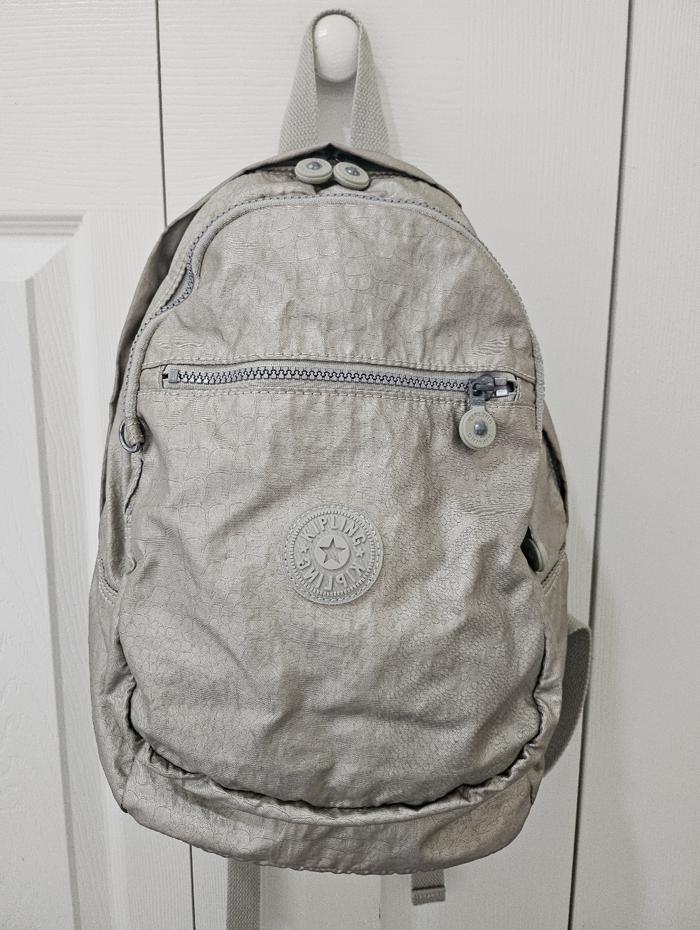 Kipling Backpack In Silver/Gray